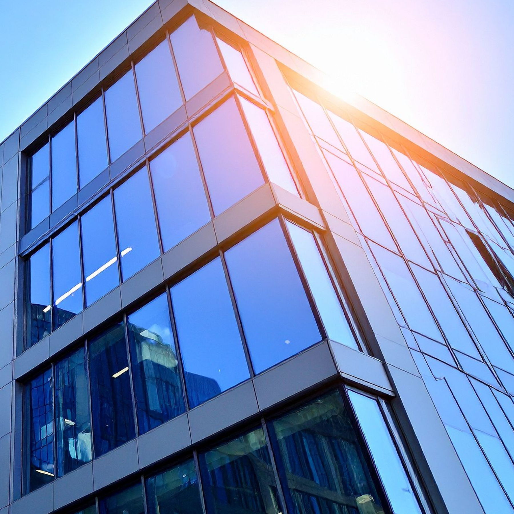 glass building, office building, medical building